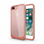 Wholesale iPhone 7 Clear Armor Hybrid Case (Rose Gold)